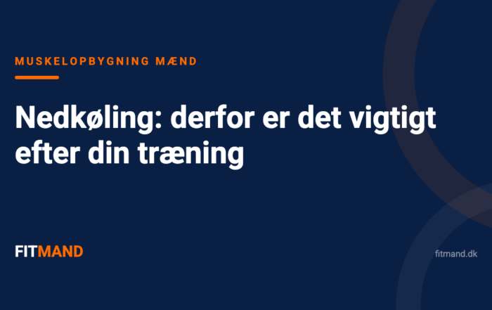 Nedkøling: derfor er det vigtigt efter din træning